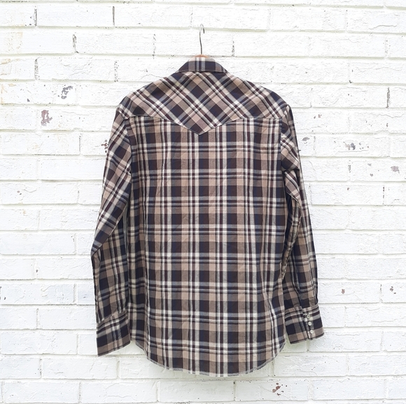 Vintage Wrangler Pearl Snap Shirt Western - Picture 5 of 5